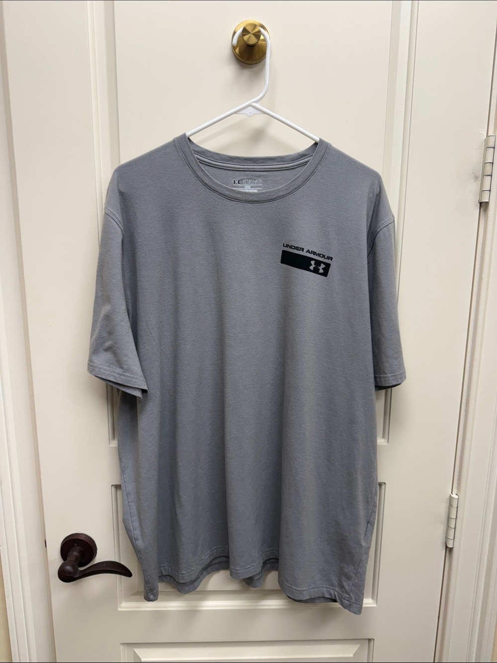 Under Armour Gray Short-Sleeve Performance Tee with Chest Logo